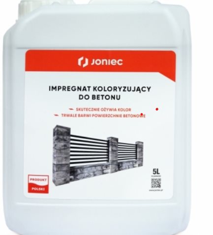 Joniec Impregnat Do Ogrodzeń  Koloryzujący (Grafit ,Biały) 5L